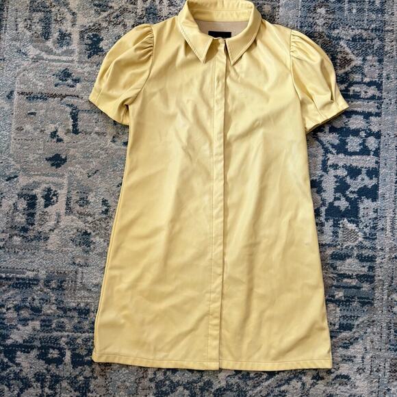 Dolce Cabo Faux Leather Mini Dress with Puff Sleeves - Picture 5 of 9